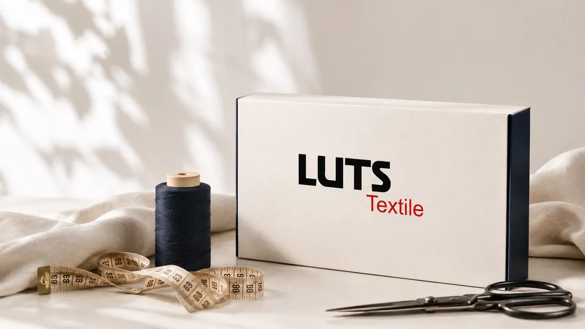 Фірмова коробка LUTS Textile з котушкою ниток