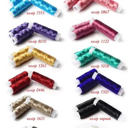 Бісерні нитки CORDEM 80 1000м Nylon 6.6 плоскі Luts Textile